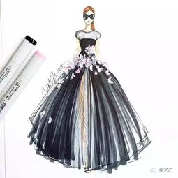 马克笔偏偏恋上服装设计，美哭了 Holly 服装设计